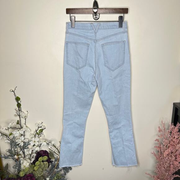VERONICA BEARD Carly Kick Flare Jeans Raw Hem Aspen Wash Sz 27 $248 {3P20} - Picture 4 of 7